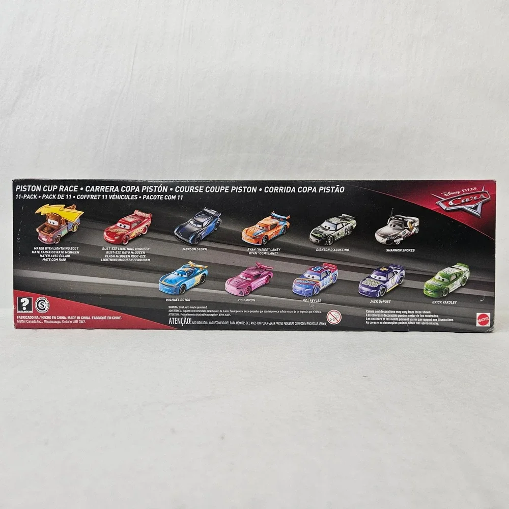 Disney Pixar Cars Piston Cup Race 11-Pack Die-Cast Vehicle Set Mattel GDD12 2018